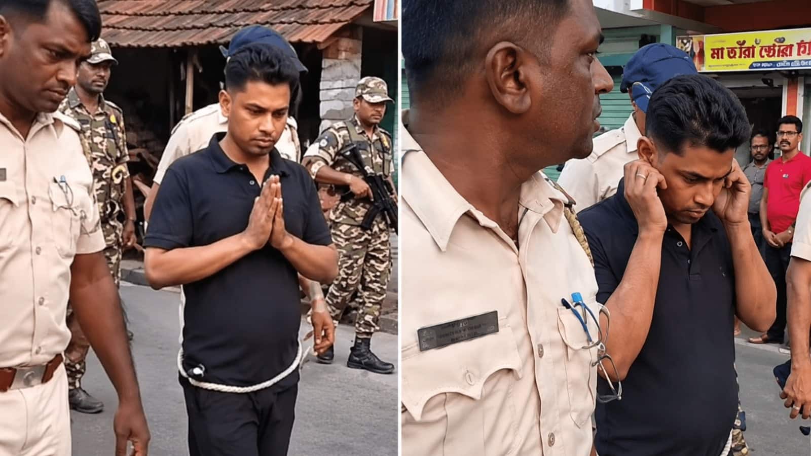 VIDEO: नंगे पैर, कमर में रस्सी और पकड़े हुए कान, 'मैं पुष्पा हूं' कहने वाले TMC नेता जहांगीर खान का बुरा हाल VIDEO: नंगे पैर, कमर में रस्सी और पकड़े हुए कान, 'मैं पुष्पा हूं' कहने वाले TMC नेता जहांगीर खान का बुरा हाल
