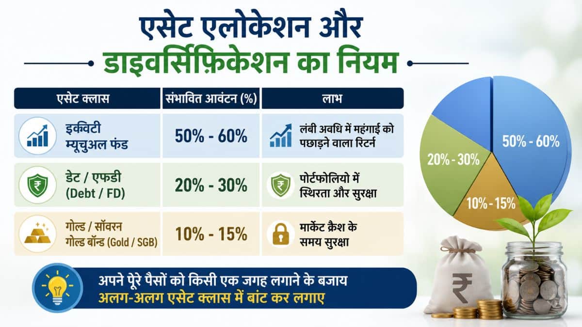 एसेट एलोकेशन और डाइवर्सिफिकेशन का नियम