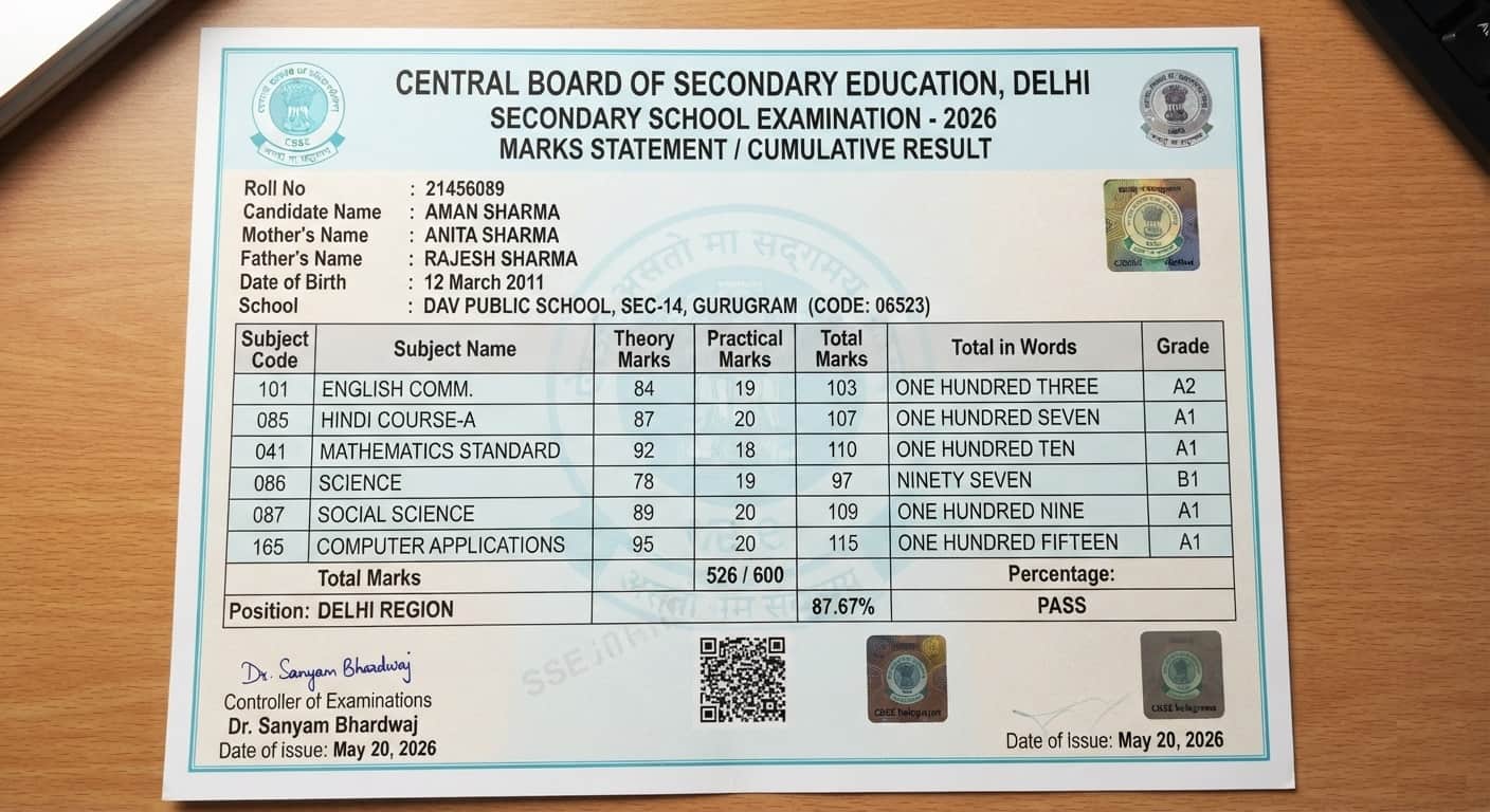 CBSE Class 10 Second Board Result 2026: कभी भी खत्म हो सकता है 10वीं के छात्रों का इंतजार, बोर्ड के पासिंग मार्क्स, सीजीपीए और ग्रेड्स यहां समझें CBSE Class 10 Second Board Result 2026: कभी भी खत्म हो सकता है 10वीं के छात्रों का इंतजार, बोर्ड के पासिंग मार्क्स, सीजीपीए और ग्रेड्स यहां समझें