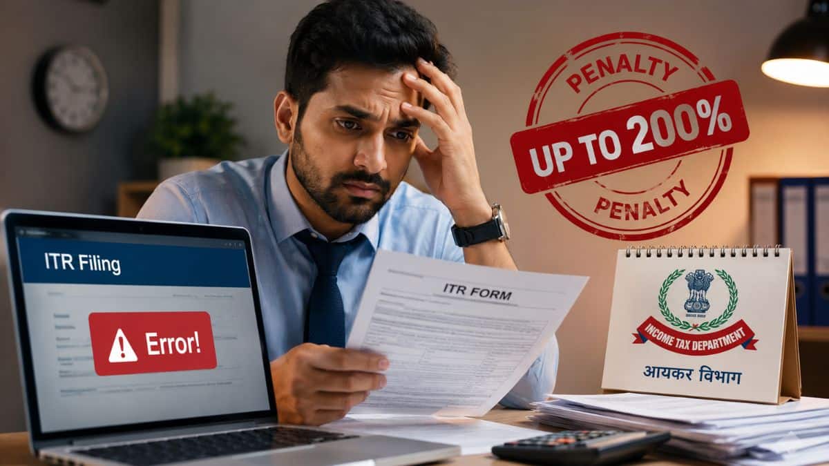सावधान! ITR में एक गलती और 200% तक की पेनाल्टी, जानिए आयकर विभाग के ये 5 कड़े नियम सावधान! ITR में एक गलती और 200% तक की पेनाल्टी, जानिए आयकर विभाग के ये 5 कड़े नियम
