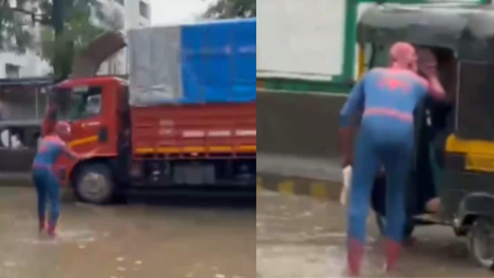 Viral Video: बारिश में जब थम गया ट्रैफिक, तब सड़क पर उतरा 'स्पाइडर-मैन', इंटरनेट पर मचा बवाल Viral Video: बारिश में जब थम गया ट्रैफिक, तब सड़क पर उतरा 'स्पाइडर-मैन', इंटरनेट पर मचा बवाल
