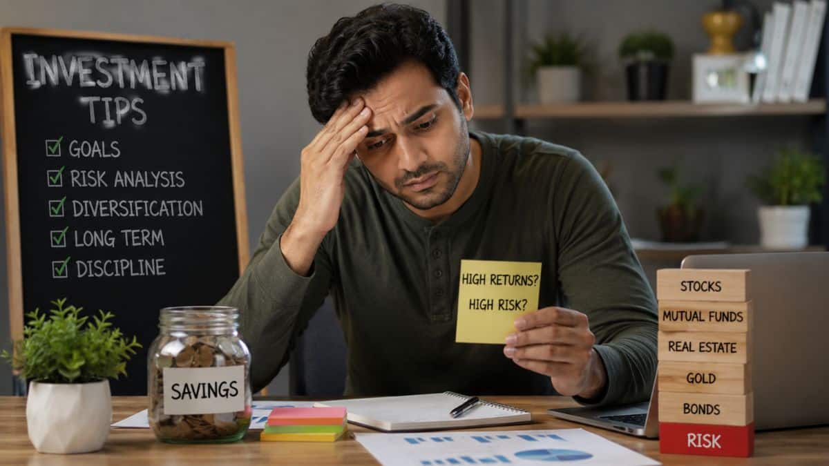 Investment Tips: ज्यादा रिटर्न के चक्कर में कहीं आप भी तो नहीं कर रहे ये गलती? जानिए निवेश का वो सच जो कोई नहीं बताता Investment Tips: ज्यादा रिटर्न के चक्कर में कहीं आप भी तो नहीं कर रहे ये गलती? जानिए निवेश का वो सच जो कोई नहीं बताता