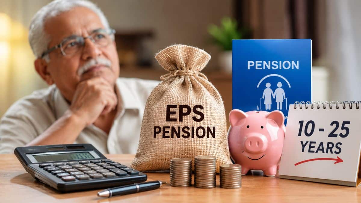 EPS Pension Calculation: 10 से 25 साल की नौकरी पर कितनी बनेगी मंथली पेंशन? यहां जानिए पूरा गणित EPS Pension Calculation: 10 से 25 साल की नौकरी पर कितनी बनेगी मंथली पेंशन? यहां जानिए पूरा गणित