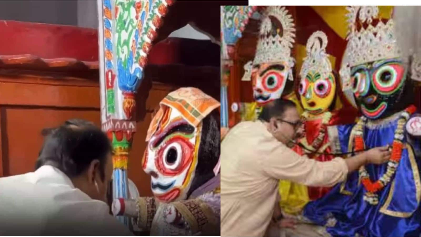 भगवान जगन्नाथ का हुआ हेल्थ चेकअप, डॉक्टरों की टीम ने जांच के बाद दी रथ यात्रा की मंजूरी, वीडियो हुआ वायरल भगवान जगन्नाथ का हुआ हेल्थ चेकअप, डॉक्टरों की टीम ने जांच के बाद दी रथ यात्रा की मंजूरी, वीडियो हुआ वायरल