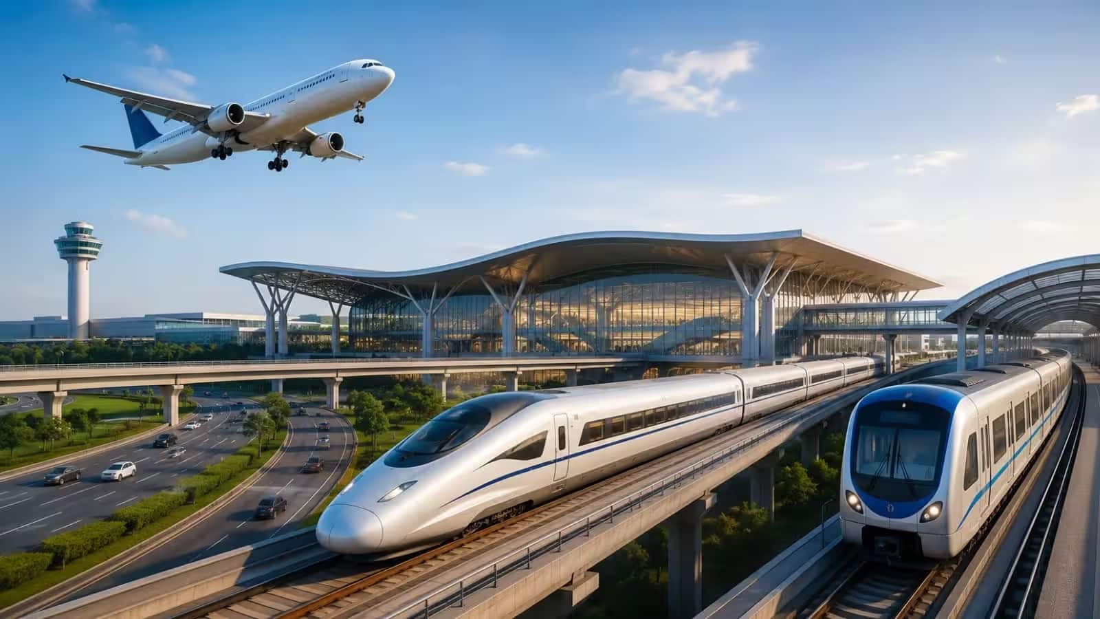 Noida Airport Connectivity: नोएडा एयरपोर्ट तक सीधे पहुंचेगी रेल कनेक्टिविटी? जानें नमो भारत और बुलेट ट्रेन का पूरा प्लान