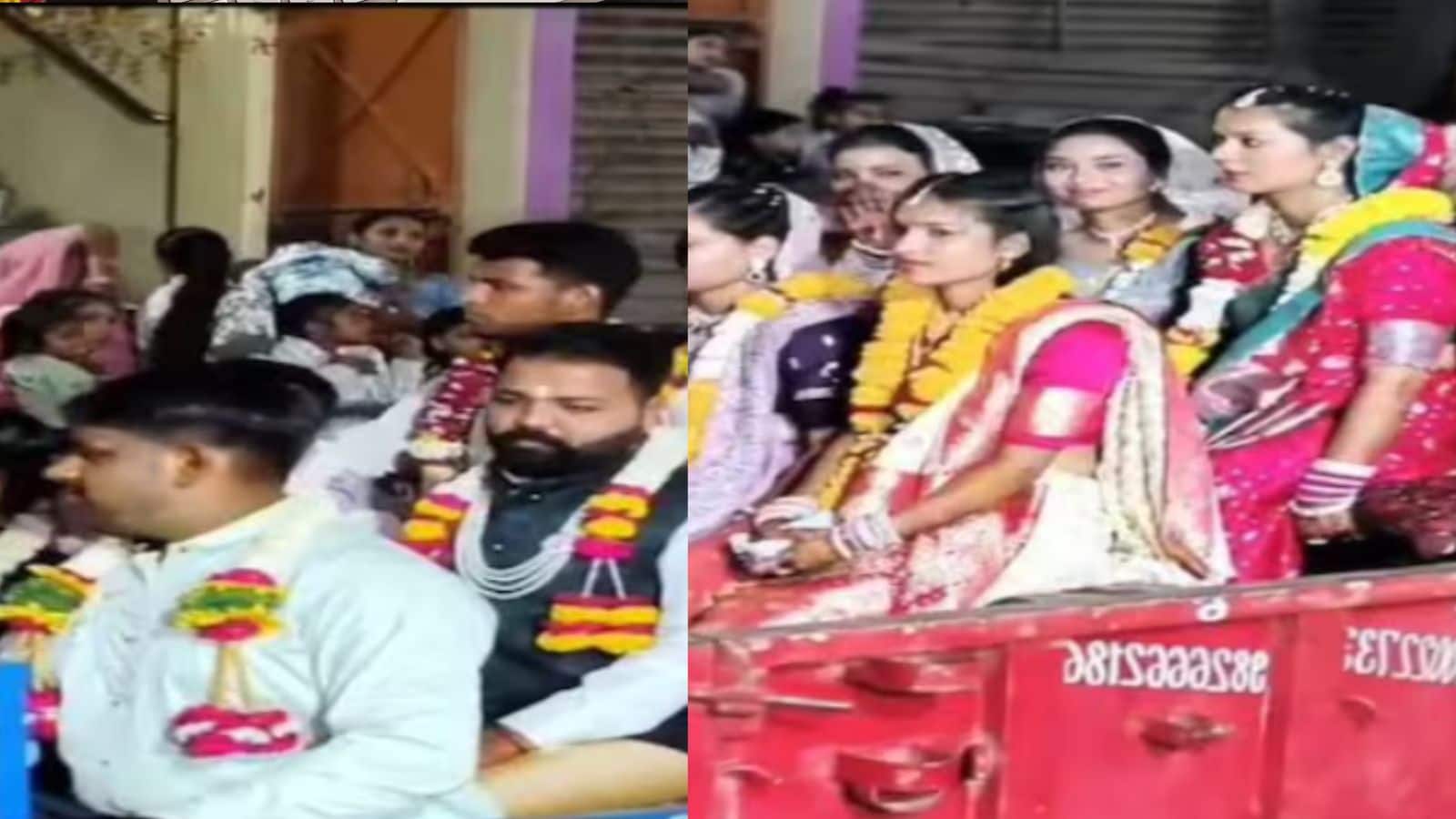 Viral Video: MP के किसान ने एक ही मंडप में करवाई परिवार के 14 बेटों की शादी...ट्रैक्टर-ट्रॉली से निकली बारात! वायरल हो रहा वीडियो Viral Video: MP के किसान ने एक ही मंडप में करवाई परिवार के 14 बेटों की शादी...ट्रैक्टर-ट्रॉली से निकली बारात! वायरल हो रहा वीडियो