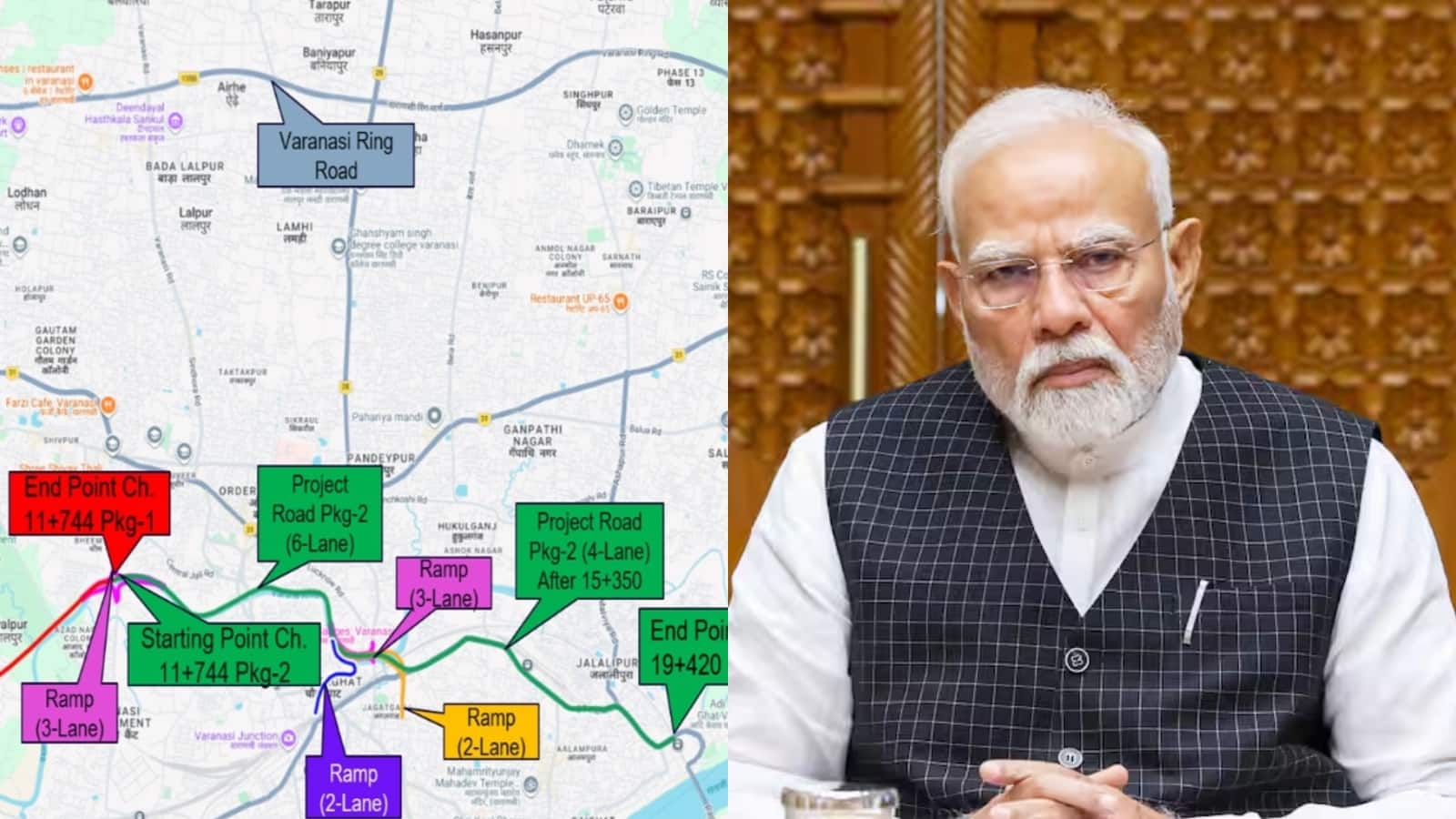 NH-31 से काशी रेलवे स्टेशन सिर्फ 20 मिनट में! वरुणा के किनारे अप्रूव्ड हुए 6/4 लेन एलिवेटेड कॉरिडोर का मैप और फुल डिटेल