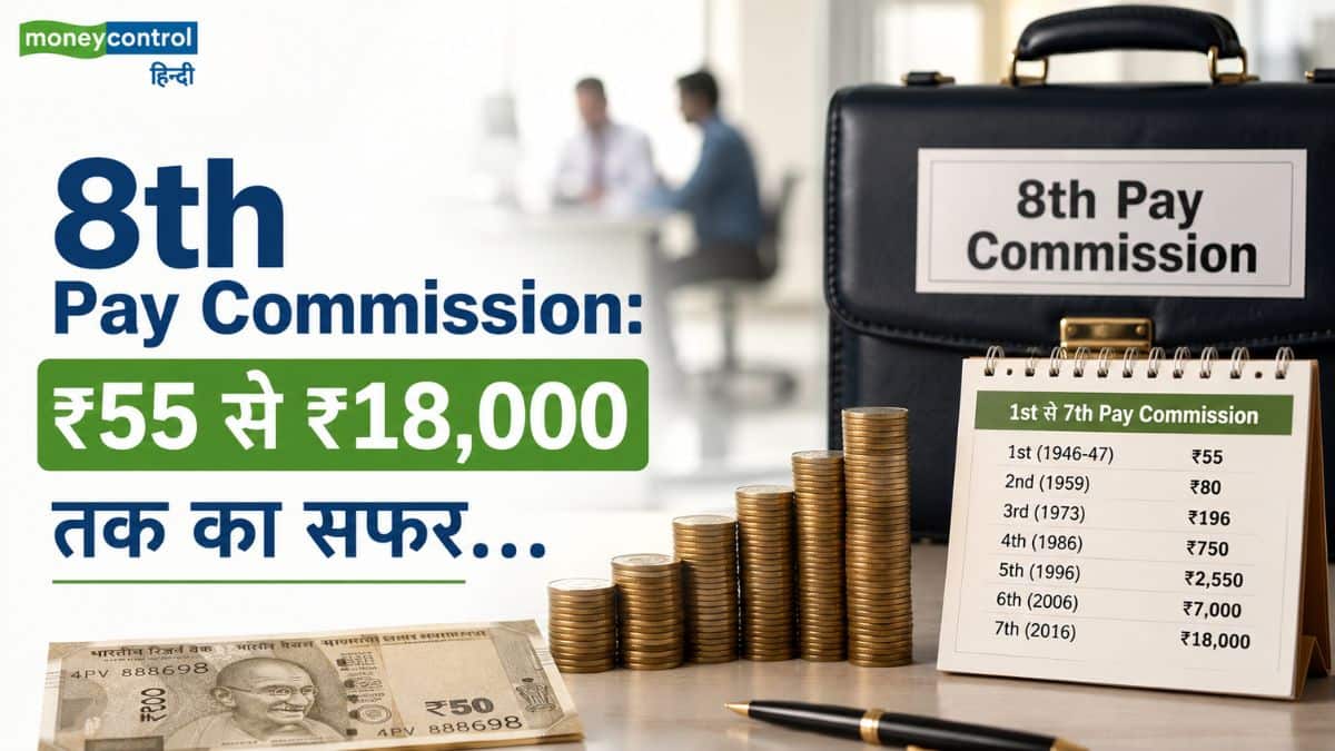 8th Pay Commission: ₹55 से ₹18,000 तक का सफर... 1st से 7th पे कमीशन तक कैसे बदली मिनिमम बेसिक सैलरी? 8th Pay Commission: ₹55 से ₹18,000 तक का सफर... 1st से 7th पे कमीशन तक कैसे बदली मिनिमम बेसिक सैलरी?