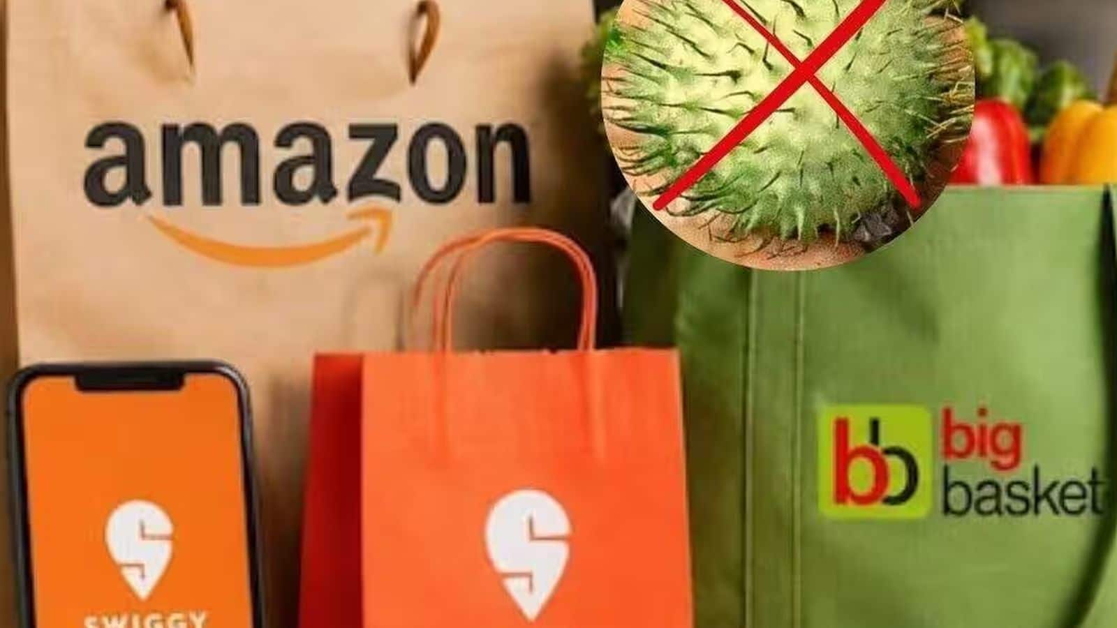 सावन में धतूरा बेचना ई-कॉमर्स कंपनियों को पड़ा भारी! Amazon, Swiggy Instamart और BigBasket के फूड लाइसेंस सस्पेंड सावन में धतूरा बेचना ई-कॉमर्स कंपनियों को पड़ा भारी! Amazon, Swiggy Instamart और BigBasket के फूड लाइसेंस सस्पेंड