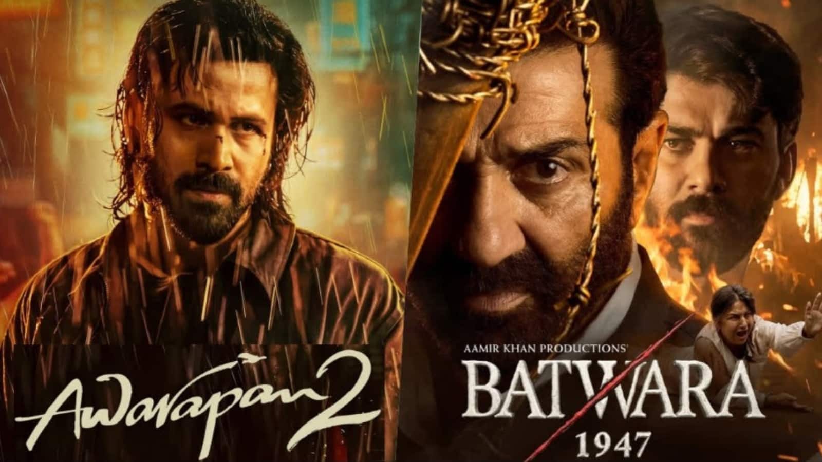 Awarapan 2 vs Batwara 1947 BO collection day 2: इमरान हाशमी स्टारर ने 50 करोड़ का आंकड़ा किया पार, सनी देओल को नहीं मिल रहा दर्शकों का प्यार Awarapan 2 vs Batwara 1947 BO collection day 2: इमरान हाशमी स्टारर ने 50 करोड़ का आंकड़ा किया पार, सनी देओल को नहीं मिल रहा दर्शकों का प्यार