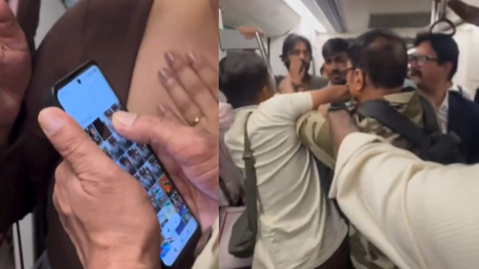 दिल्ली मेट्रो में CISF जवान के इस हरकत पर भड़की लड़की, खूब हुआ हंगामा, देखें वीडियो दिल्ली मेट्रो में CISF जवान के इस हरकत पर भड़की लड़की, खूब हुआ हंगामा, देखें वीडियो