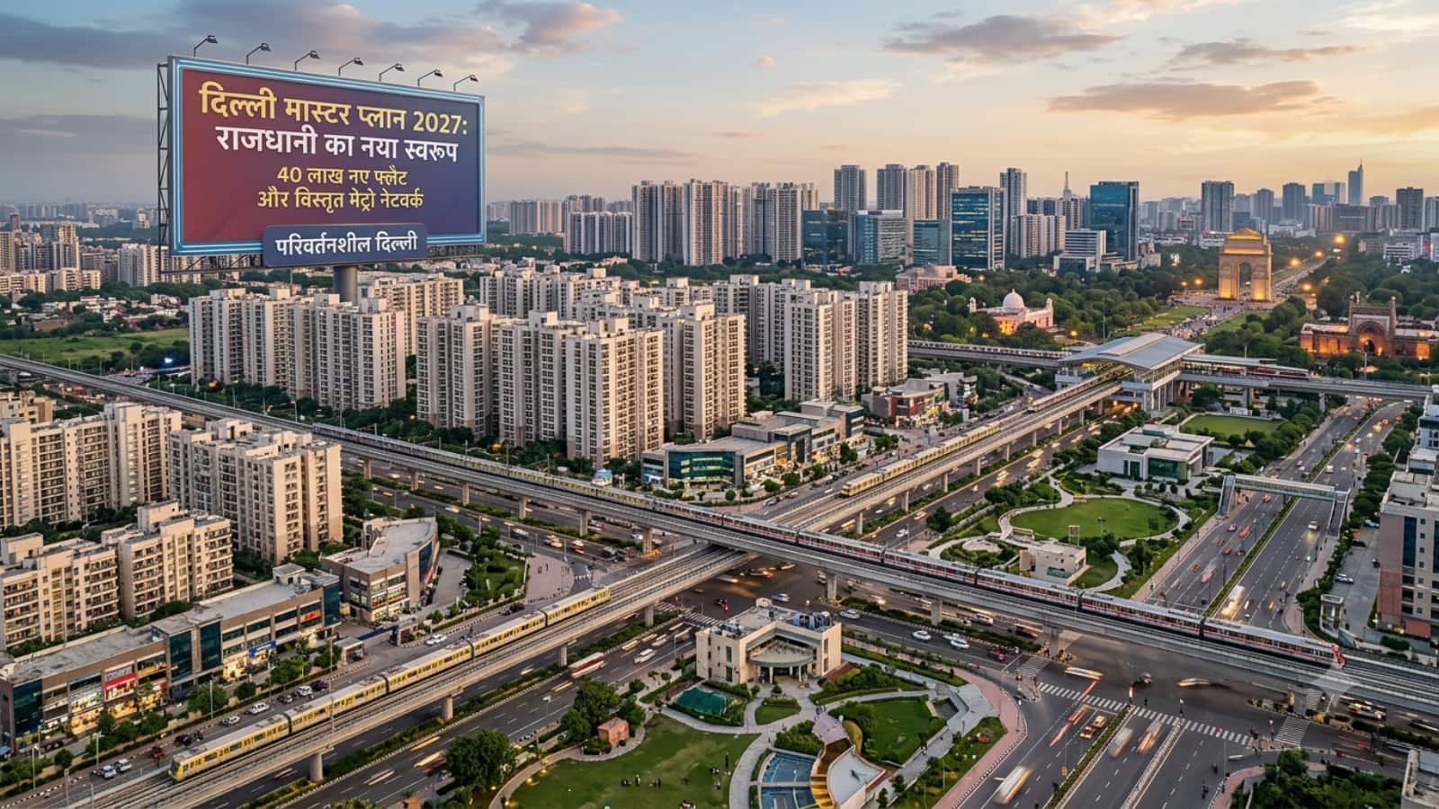 दिल्ली मास्टर प्लान 2027 के तहत राजधानी का बदलेगा पूरा नक्शा, 40 लाख नए फ्लैट और मेट्रो नेटवर्क का होगा विस्तार दिल्ली मास्टर प्लान 2027 के तहत राजधानी का बदलेगा पूरा नक्शा, 40 लाख नए फ्लैट और मेट्रो नेटवर्क का होगा विस्तार
