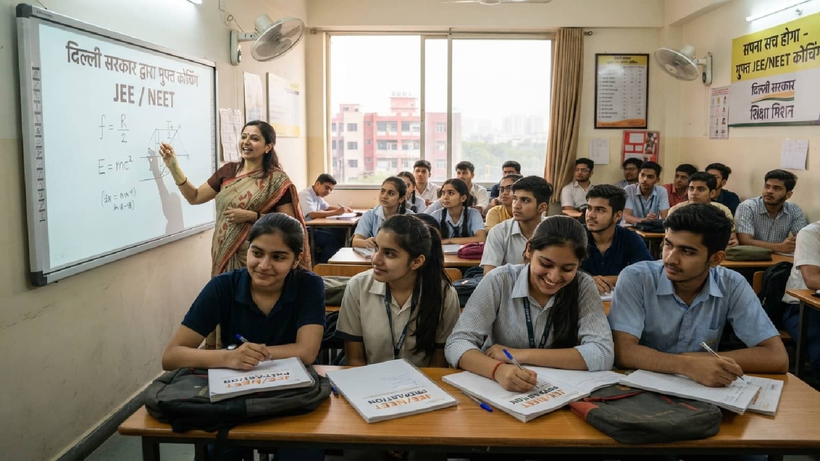 Delhi Free JEE-NEET Coaching: आर्थिक रूप से कमजोर वर्ग के छात्रों के लिए दिल्ली सरकार ने शुरू की खास सुविधा, प्रवेश परीक्षा से चुने जाएंगे छात्र Delhi Free JEE-NEET Coaching: आर्थिक रूप से कमजोर वर्ग के छात्रों के लिए दिल्ली सरकार ने शुरू की खास सुविधा, प्रवेश परीक्षा से चुने जाएंगे छात्र