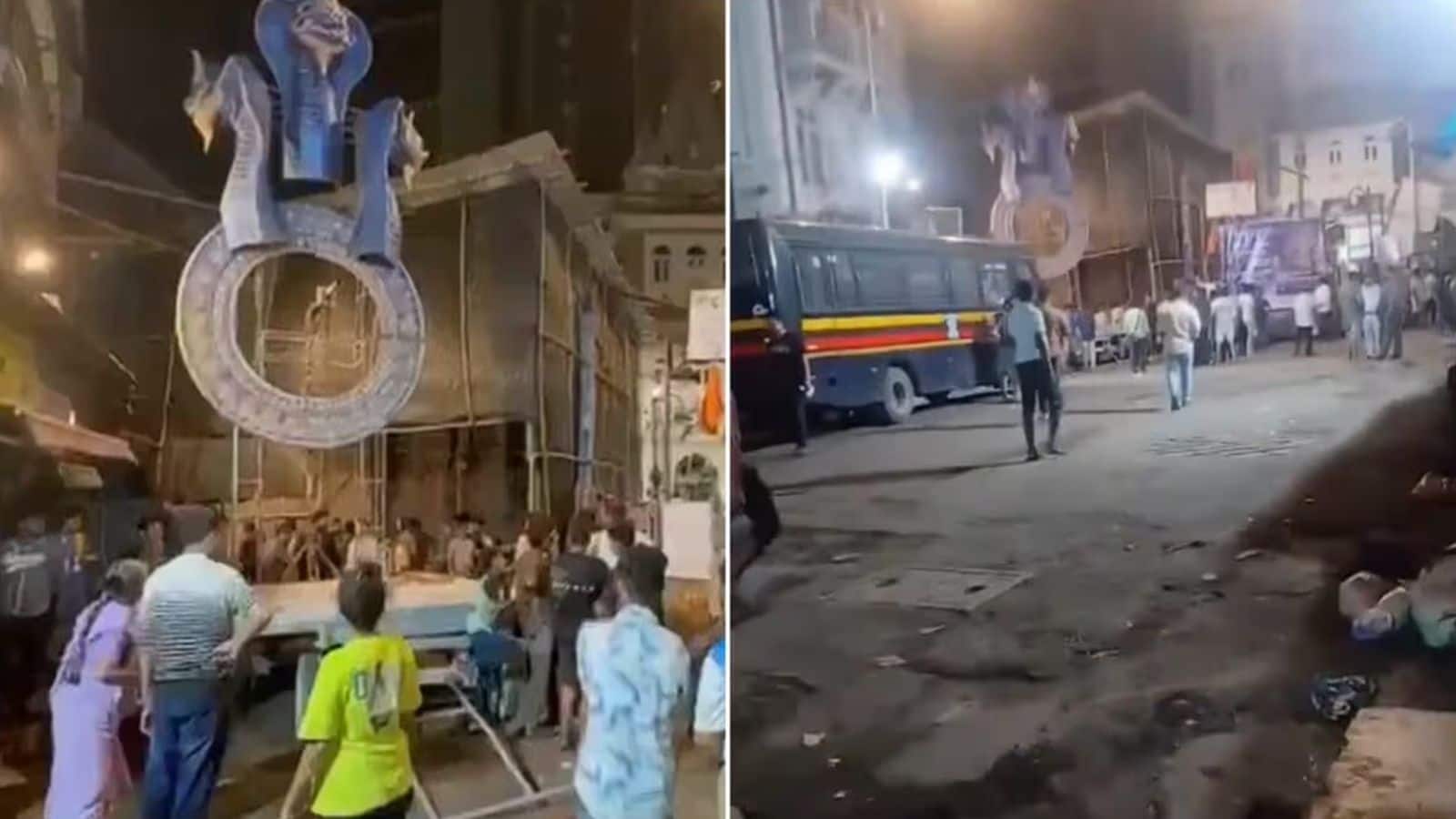 मुंबई में दर्दनाक हादसा! भगवान गणेश की विशाल प्रतिमा गिरने से 2 लोगों की मौत, 5 घायल मुंबई में दर्दनाक हादसा! भगवान गणेश की विशाल प्रतिमा गिरने से 2 लोगों की मौत, 5 घायल