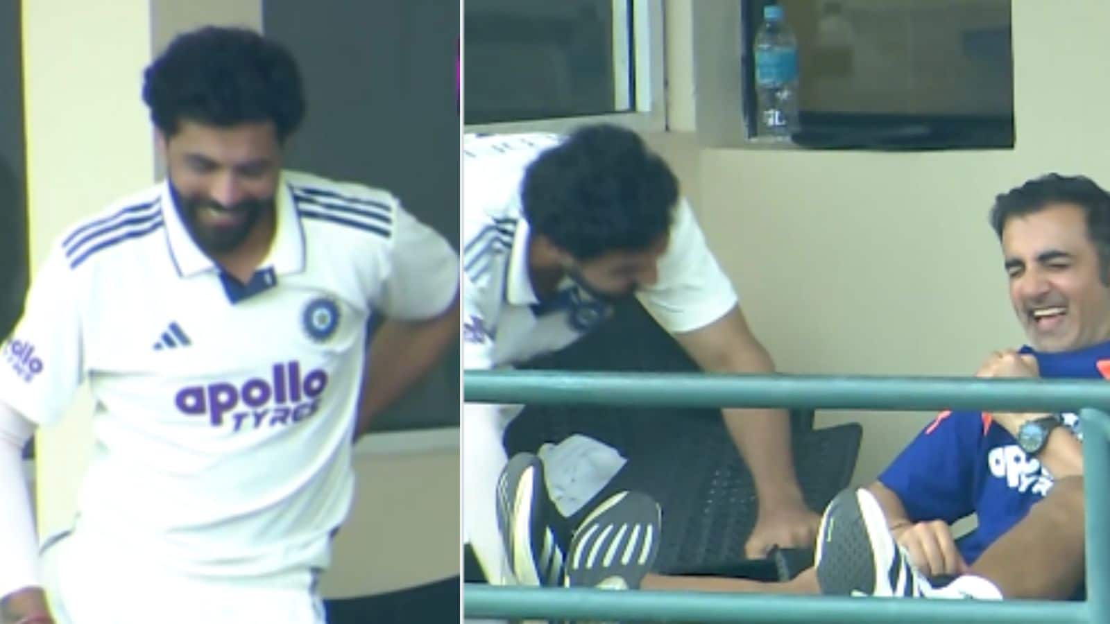 IND vs SL: जडेजा ने उतारी कुलदीप के बॉलिंग एक्शन की नकल, हंसी नहीं रोक पाए गंभीर, वीडियो वायरल IND vs SL: जडेजा ने उतारी कुलदीप के बॉलिंग एक्शन की नकल, हंसी नहीं रोक पाए गंभीर, वीडियो वायरल