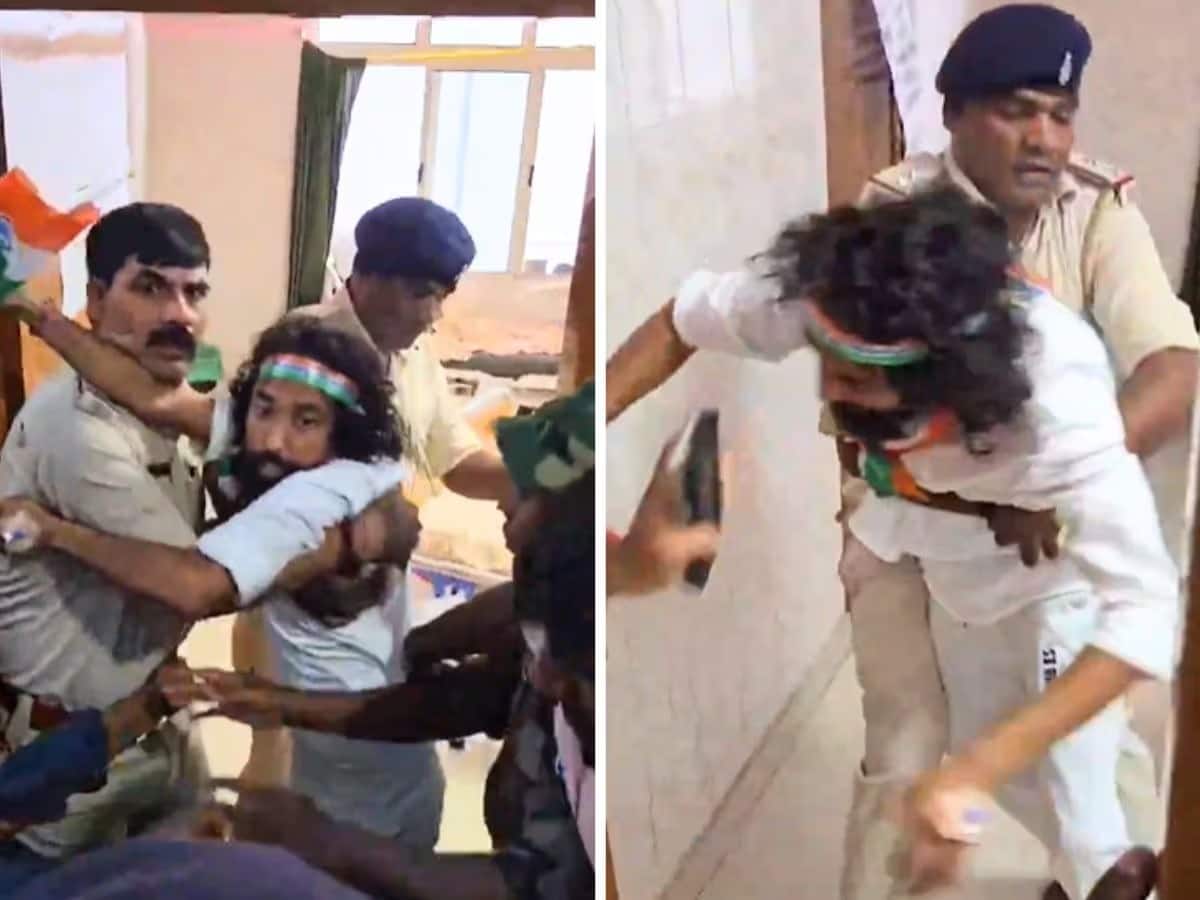 तिरंगा यात्रा में जाने से रोके गए देवेंद्र महतो, पुलिस पर मारपीट का आरोप...सामने आया वीडियो तिरंगा यात्रा में जाने से रोके गए देवेंद्र महतो, पुलिस पर मारपीट का आरोप...सामने आया वीडियो