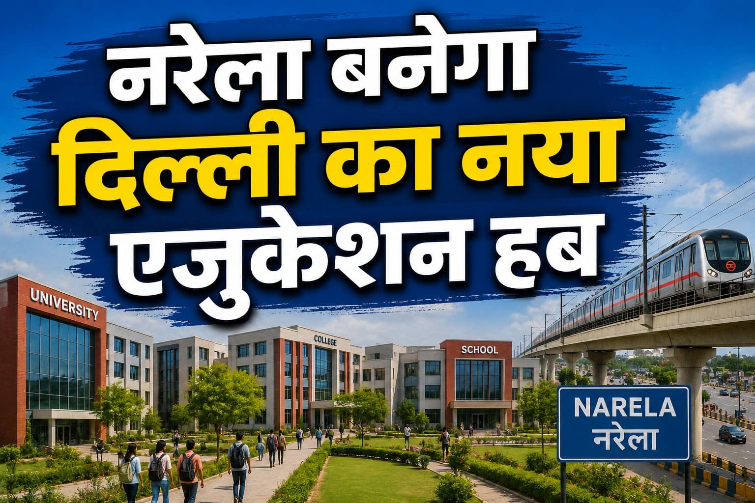 Delhi Master Plan 2047: नरेला बनेगा दिल्ली का नया एजुकेशन हब; स्कूल से स्टार्टअप तक जुड़ेंगी शिक्षा की कड़ियां Delhi Master Plan 2047: नरेला बनेगा दिल्ली का नया एजुकेशन हब; स्कूल से स्टार्टअप तक जुड़ेंगी शिक्षा की कड़ियां