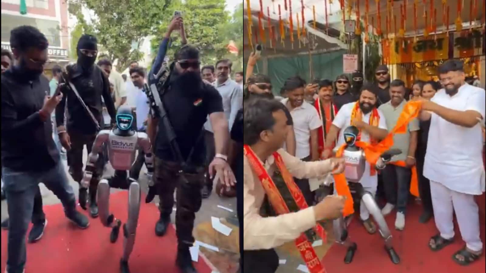 सैंडविच शॉप के उद्घाटन में इंसानों के बीच रोबोट ने लगाए ठुमके, अनोखा VIDEO देखकर लोग रह गए हैरान सैंडविच शॉप के उद्घाटन में इंसानों के बीच रोबोट ने लगाए ठुमके, अनोखा VIDEO देखकर लोग रह गए हैरान