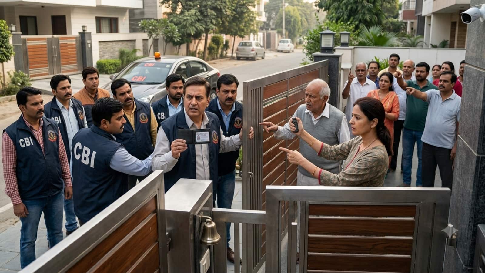 दिल्ली के रोहिणी में 'स्पेशल 26' जैसी घटना, CBI अफसर बनकर कारोबारी के घर पहुंची फर्जी टीम, पत्नी ने ऐसे खोली पोल दिल्ली के रोहिणी में 'स्पेशल 26' जैसी घटना, CBI अफसर बनकर कारोबारी के घर पहुंची फर्जी टीम, पत्नी ने ऐसे खोली पोल