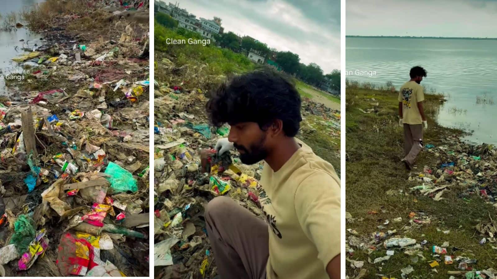 Video: नदी में जहरीले सांपों, टूटे कांच...फिर भी नहीं मानी हार, 21 साल के युवक की अकेले गंगा की सफाई करने की कहानी वायरल Video: नदी में जहरीले सांपों, टूटे कांच...फिर भी नहीं मानी हार, 21 साल के युवक की अकेले गंगा की सफाई करने की कहानी वायरल