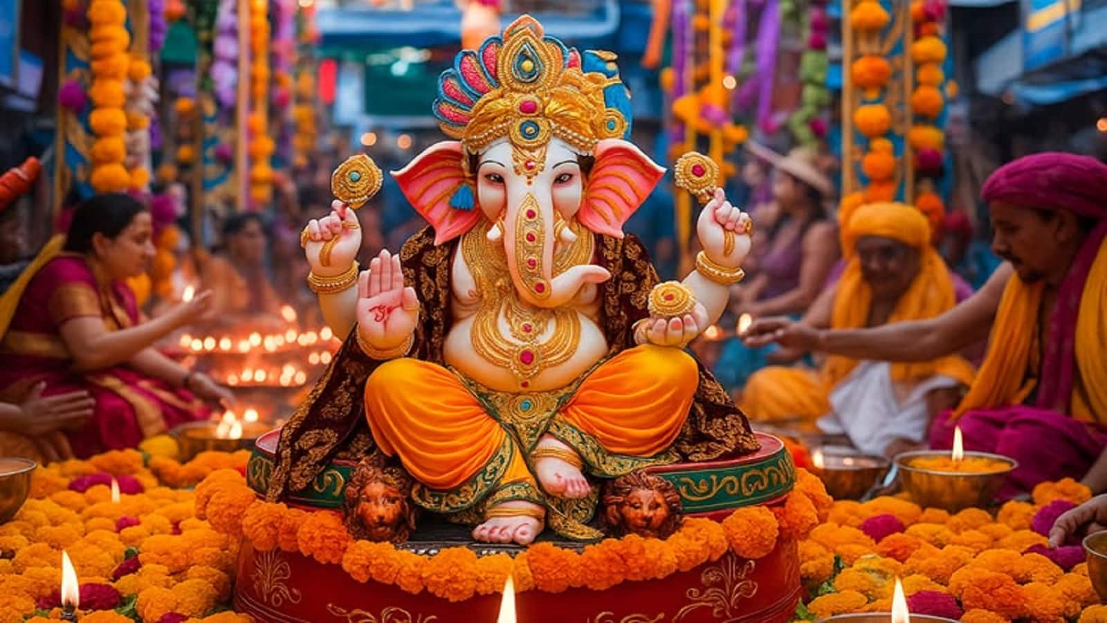 Ganesh Chaturthi 2026 Sthapana Vidhi: आज शुभ मुहूर्त में और इस विधि से करें भगवान गणेश की स्थापना, जानें बप्पा को क्या भोग लगाएं और किन मंत्रों से करें स्वागत Ganesh Chaturthi 2026 Sthapana Vidhi: आज शुभ मुहूर्त में और इस विधि से करें भगवान गणेश की स्थापना, जानें बप्पा को क्या भोग लगाएं और किन मंत्रों से करें स्वागत