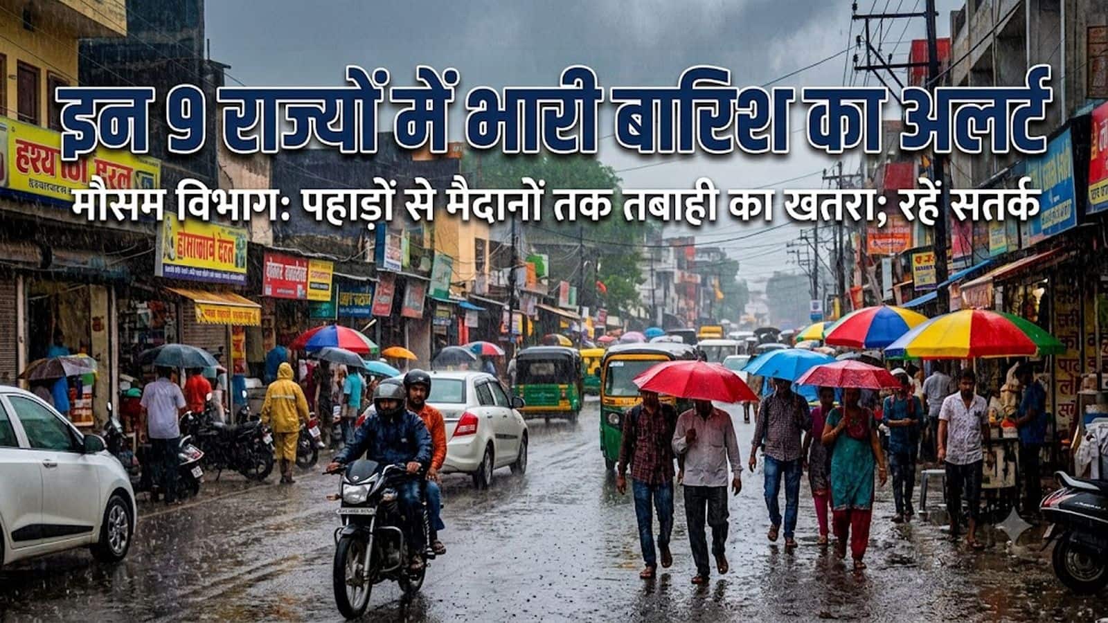 कल का मौसम: 16 सितंबर को दिल्ली-एनसीआर, पंजाब और केरल समेत 9 राज्यों में भारी बारिश का अलर्ट, IMD ने जारी की ये चेतावनी कल का मौसम: 16 सितंबर को दिल्ली-एनसीआर, पंजाब और केरल समेत 9 राज्यों में भारी बारिश का अलर्ट, IMD ने जारी की ये चेतावनी