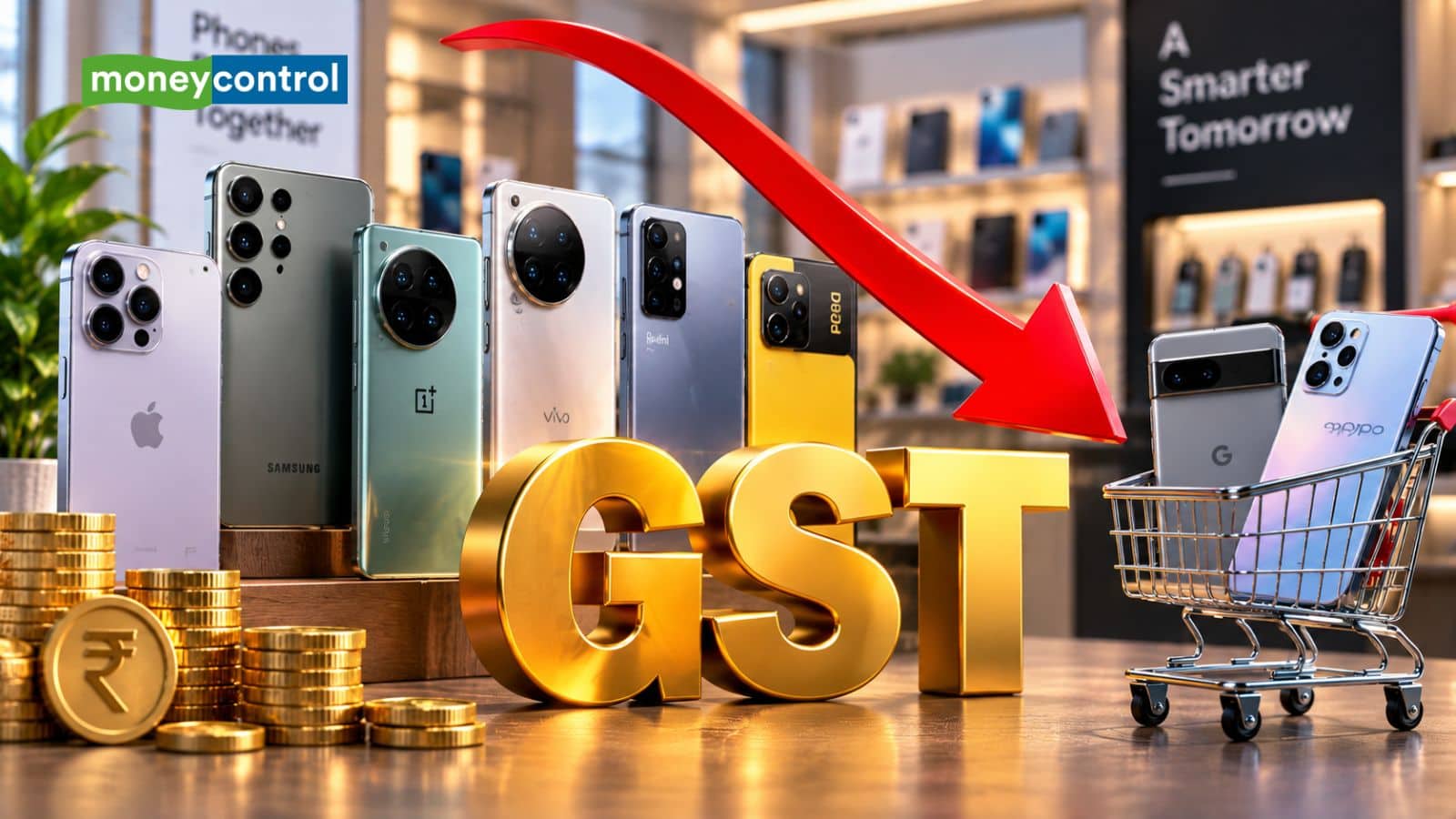 Smartphone GST Cut: क्या सस्ते होने वाले हैं स्मार्टफोन? इंडस्ट्री की GST 18% से घटाकर 5% करने की मांग Smartphone GST Cut: क्या सस्ते होने वाले हैं स्मार्टफोन? इंडस्ट्री की GST 18% से घटाकर 5% करने की मांग