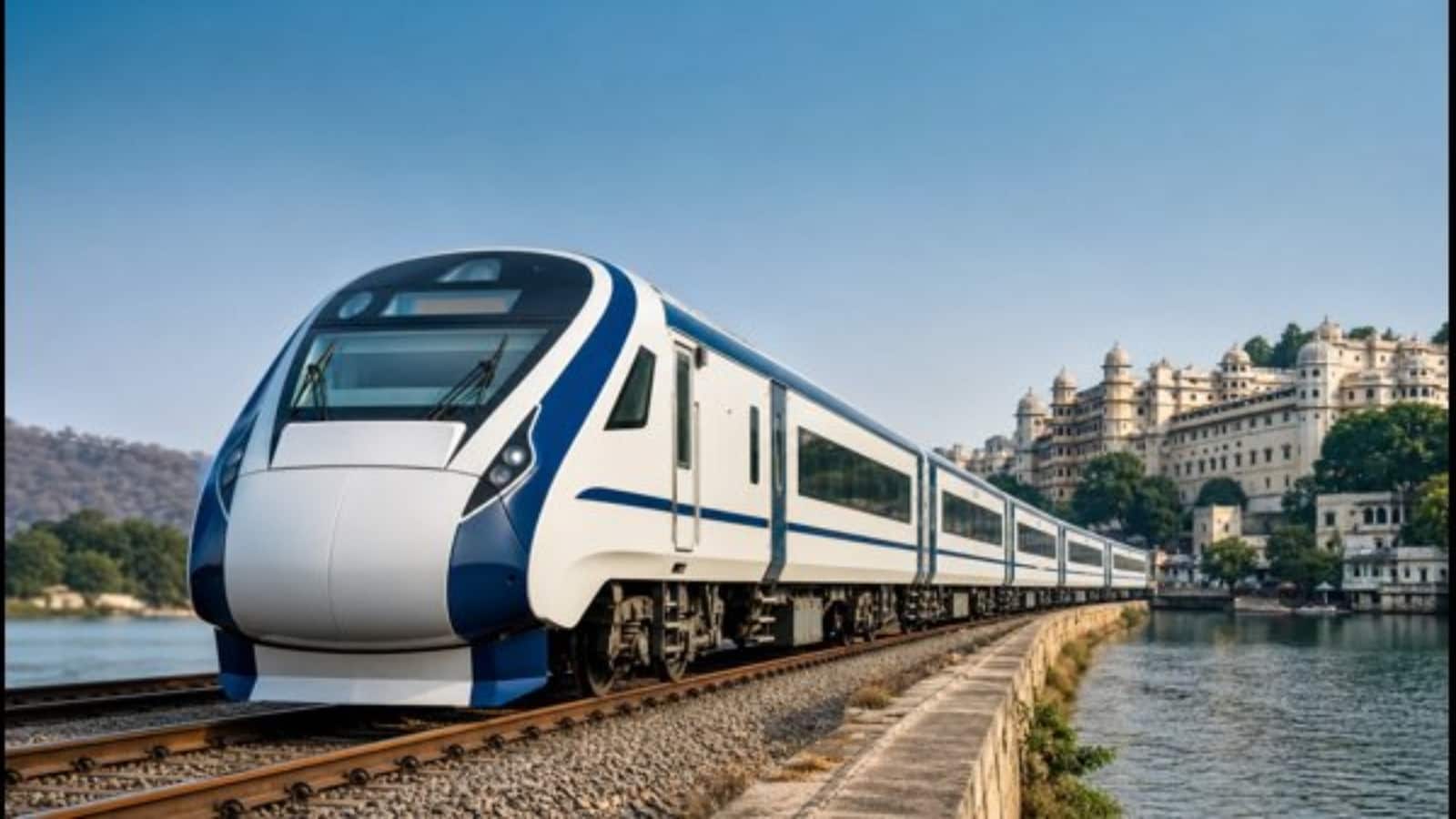 रेलवे बोर्ड ने सूरत-उदयपुर वंदे भारत ट्रेन को दी मंजूरी, 9 स्टॉपेज के साथ जानें टाइमिंग और रूट रेलवे बोर्ड ने सूरत-उदयपुर वंदे भारत ट्रेन को दी मंजूरी, 9 स्टॉपेज के साथ जानें टाइमिंग और रूट
