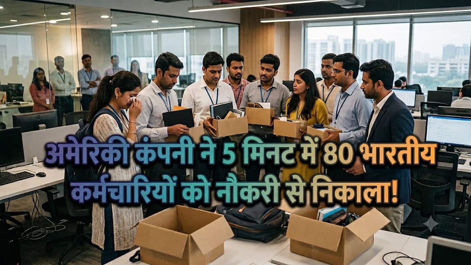 अमेरिकी कंपनी ने 5 मिनट की Google Meet में पूरी भारतीय टीम को जॉब से निकाला? 80 कर्मचारियों की नौकरी जाने का दावा अमेरिकी कंपनी ने 5 मिनट की Google Meet में पूरी भारतीय टीम को जॉब से निकाला? 80 कर्मचारियों की नौकरी जाने का दावा