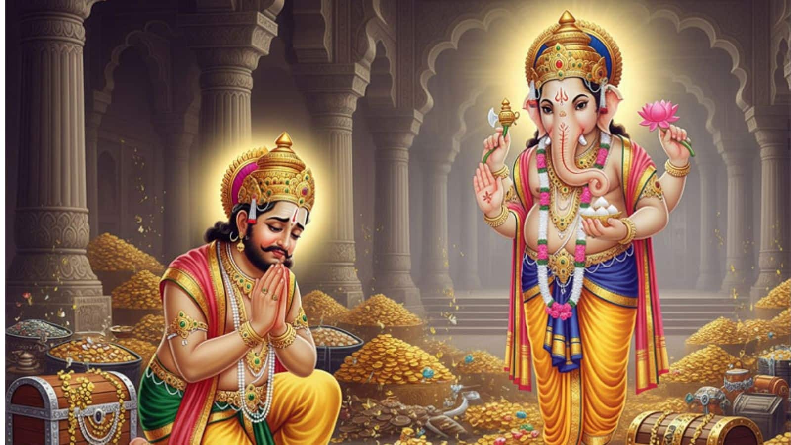 धन के देवता कुबेर भी क्यों हार गए? गणपति बप्पा की वह कहानी जिसने सिखाया मनी मैनेजमेंट का पहला नियम! धन के देवता कुबेर भी क्यों हार गए? गणपति बप्पा की वह कहानी जिसने सिखाया मनी मैनेजमेंट का पहला नियम!