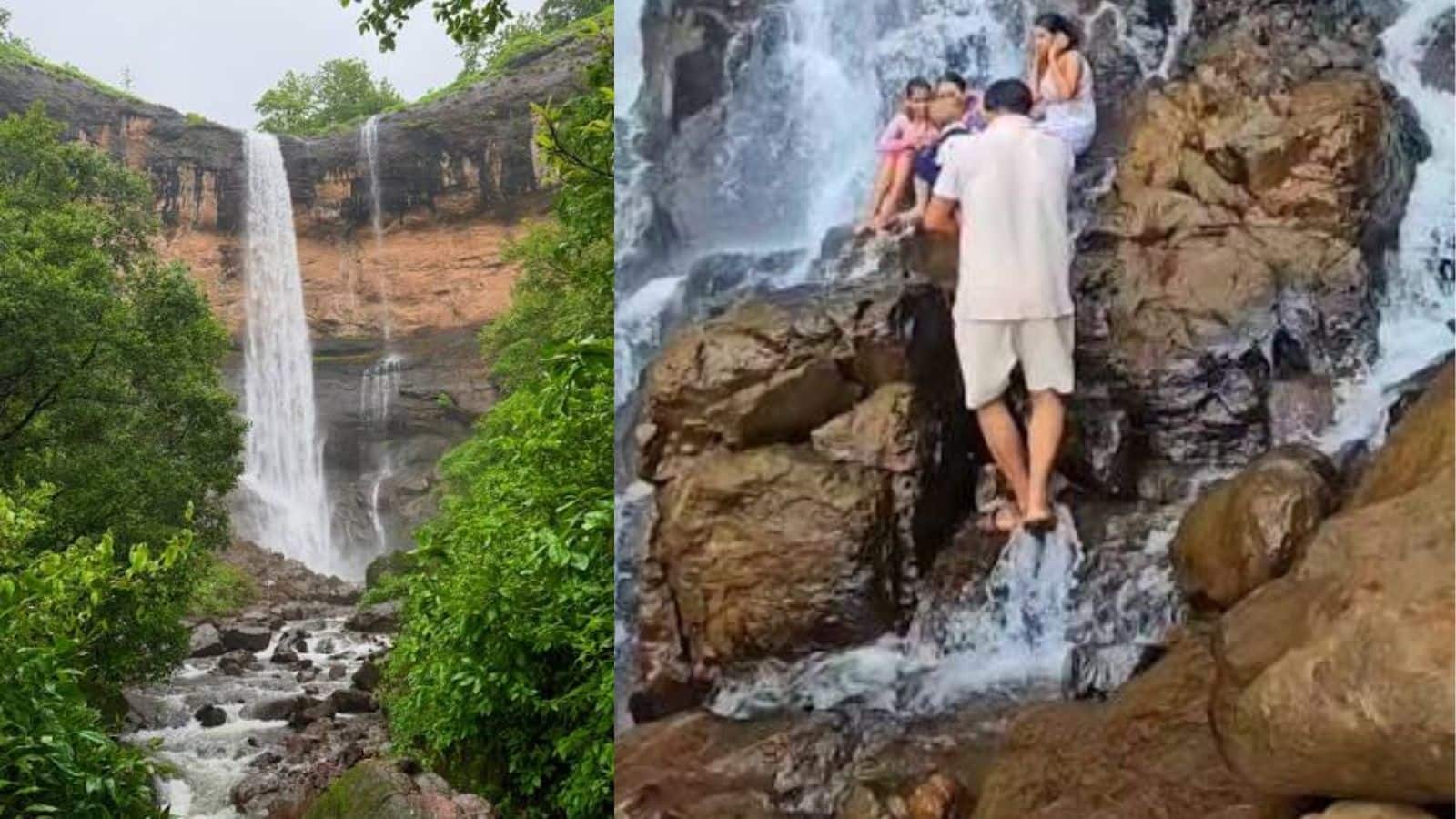 गोद में बच्चा, कंधे पर सांप! झरने पर परिवार के साथ हुआ खौफनाक वाकया गोद में बच्चा, कंधे पर सांप! झरने पर परिवार के साथ हुआ खौफनाक वाकया