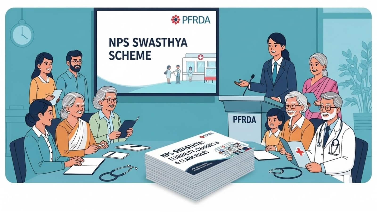 NPS Swasthya scheme: इन 10 सवाल और जवाब के जरिए आसानी से समझें क्या है एनपीएस स्वास्थ्य स्कीम NPS Swasthya scheme: इन 10 सवाल और जवाब के जरिए आसानी से समझें क्या है एनपीएस स्वास्थ्य स्कीम