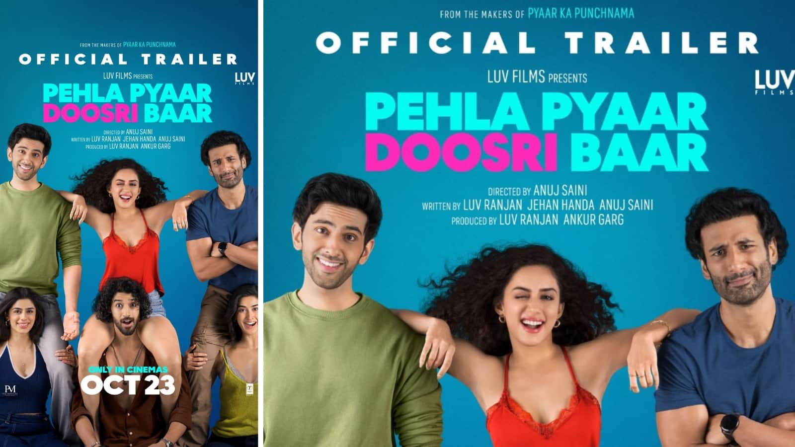 Pehla Pyaar Doosri Baar: लव रंजन की ‘पहला प्यार दूसरी बार’ का ट्रेलर रिलीज, प्यार और दोस्ती की नई कहानी दिल जीतने आ रही है Pehla Pyaar Doosri Baar: लव रंजन की ‘पहला प्यार दूसरी बार’ का ट्रेलर रिलीज, प्यार और दोस्ती की नई कहानी दिल जीतने आ रही है
