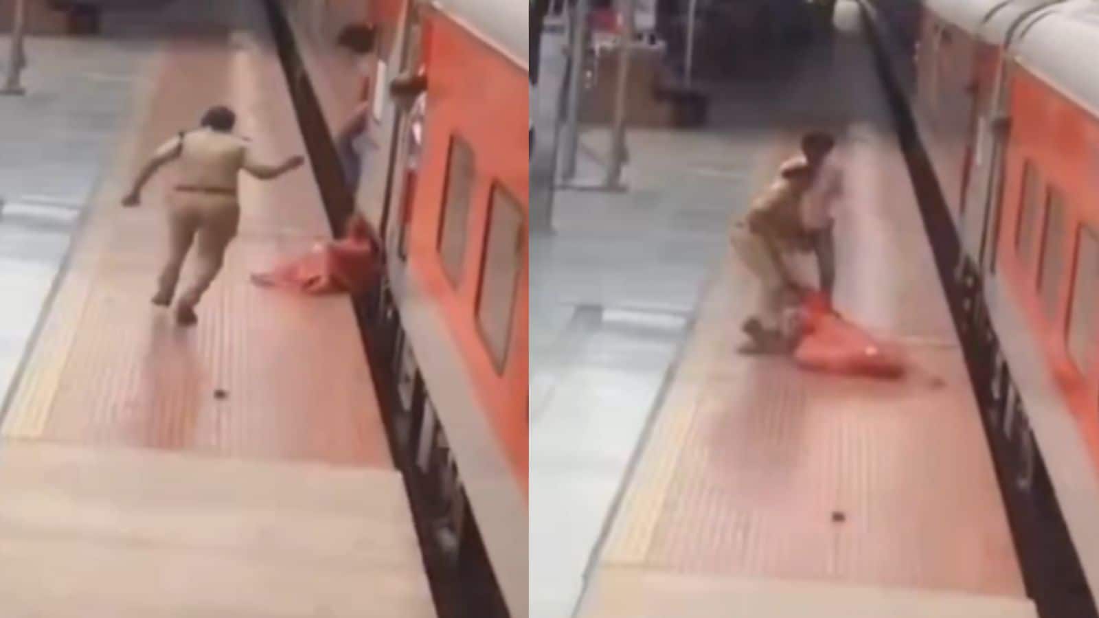 Video: चलती ट्रेन के नीचे आ गई थी महिला...फिर फरिश्ता बन आई RPF अधिकारी, ऐसे बचाई जान Video: चलती ट्रेन के नीचे आ गई थी महिला...फिर फरिश्ता बन आई RPF अधिकारी, ऐसे बचाई जान