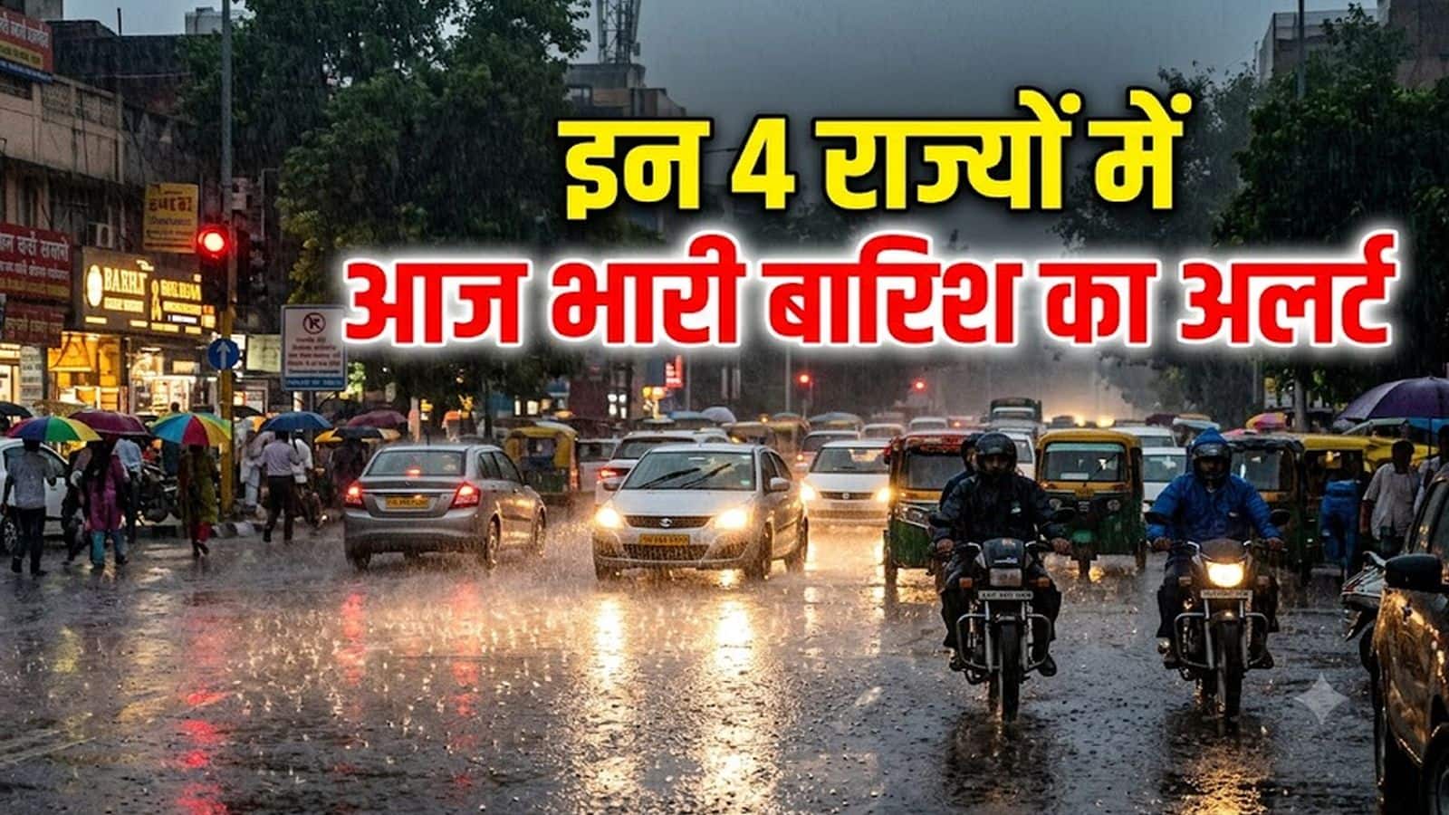 Heavy Rain Today: आज इन 4 राज्यों में भारी बारिश का अलर्ट! उत्तराखंड-तेलंगाना में आंधी का खतरा, मौसम को लेकर IMD ने दी ये चेतावनी Heavy Rain Today: आज इन 4 राज्यों में भारी बारिश का अलर्ट! उत्तराखंड-तेलंगाना में आंधी का खतरा, मौसम को लेकर IMD ने दी ये चेतावनी