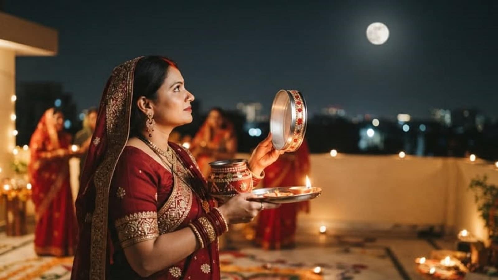 Karwa Chauth 2026 Date: 29 अक्टूबर को 13 घंटे 46 मिनट का होगा करवा चौथ का निर्जला व्रत, जानें पूजा का मुहूर्त, अर्घ्य देने का समय और पारण | Moneycontrol Hindi