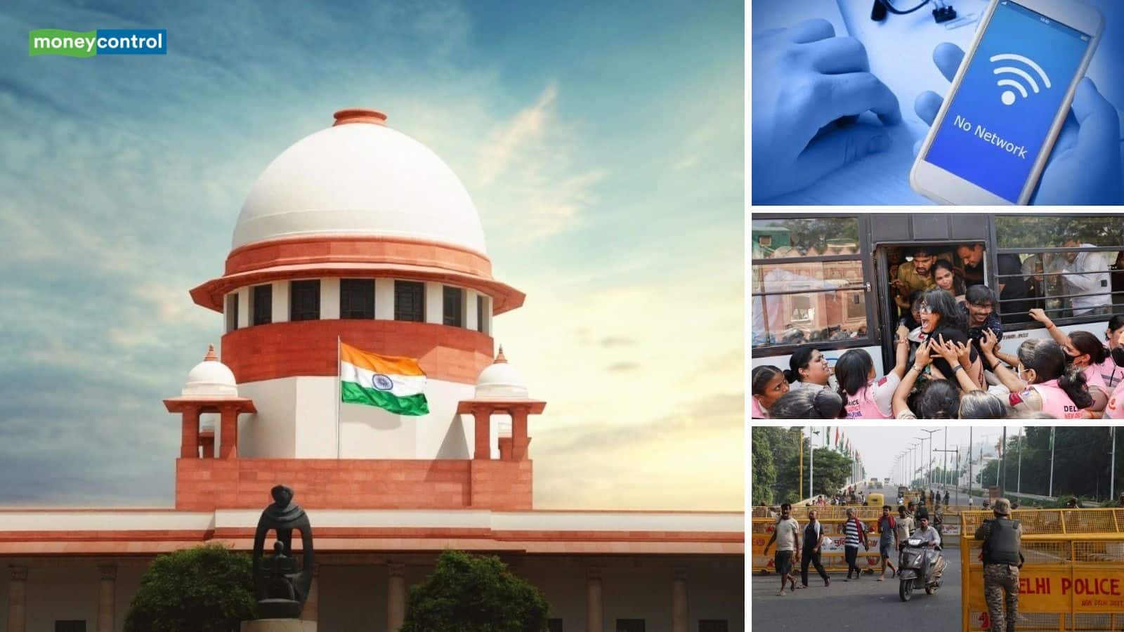 Delhi CJP Protest: दिल्ली में सभी मेट्रो स्टेशन खुले! रेल और इंटरनेट सेवाएं भी बहाल, बैरिकेडिंग और पुलिस हिरासत पर भी सुप्रीम कोर्ट सख्त Delhi CJP Protest: दिल्ली में सभी मेट्रो स्टेशन खुले! रेल और इंटरनेट सेवाएं भी बहाल, बैरिकेडिंग और पुलिस हिरासत पर भी सुप्रीम कोर्ट सख्त