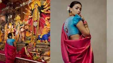 मुंबई। दशहरा (Dussehra) के मौके पर बॉलीवुड से लेकर साउथ फिल्म इंडस्ट्री तक के सितारों का खास अंदाज देखने को मिला। कई सितारों के लुक चर्चा में रहे। किसी ने ट्रेडिशनल कपड़ों में त्योहार का रंग दिखाया, तो किसी का सादगी भरा अंदाज लोगों को पसंद आया। आइए देखते हैं, इन सितारों के खास लुक।
