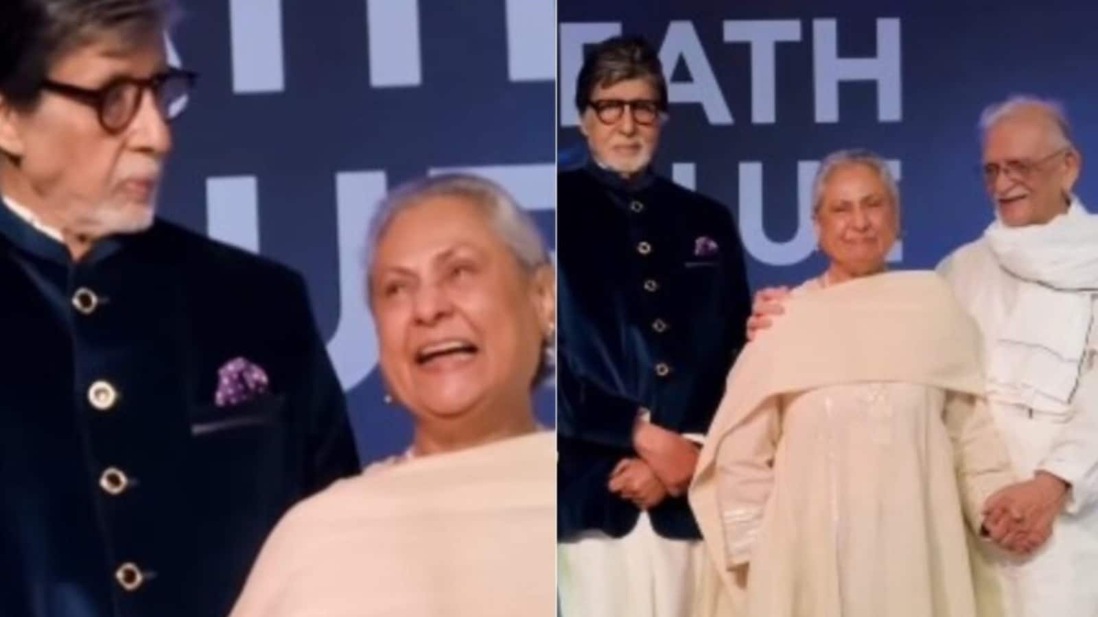 Viral Video: 'अरे जया जी हंसती भी है', गुलजार के साथ जया बच्चन को हंसता देख यूजर्स ने किए मजेदार कमेंट Viral Video: 'अरे जया जी हंसती भी है', गुलजार के साथ जया बच्चन को हंसता देख यूजर्स ने किए मजेदार कमेंट