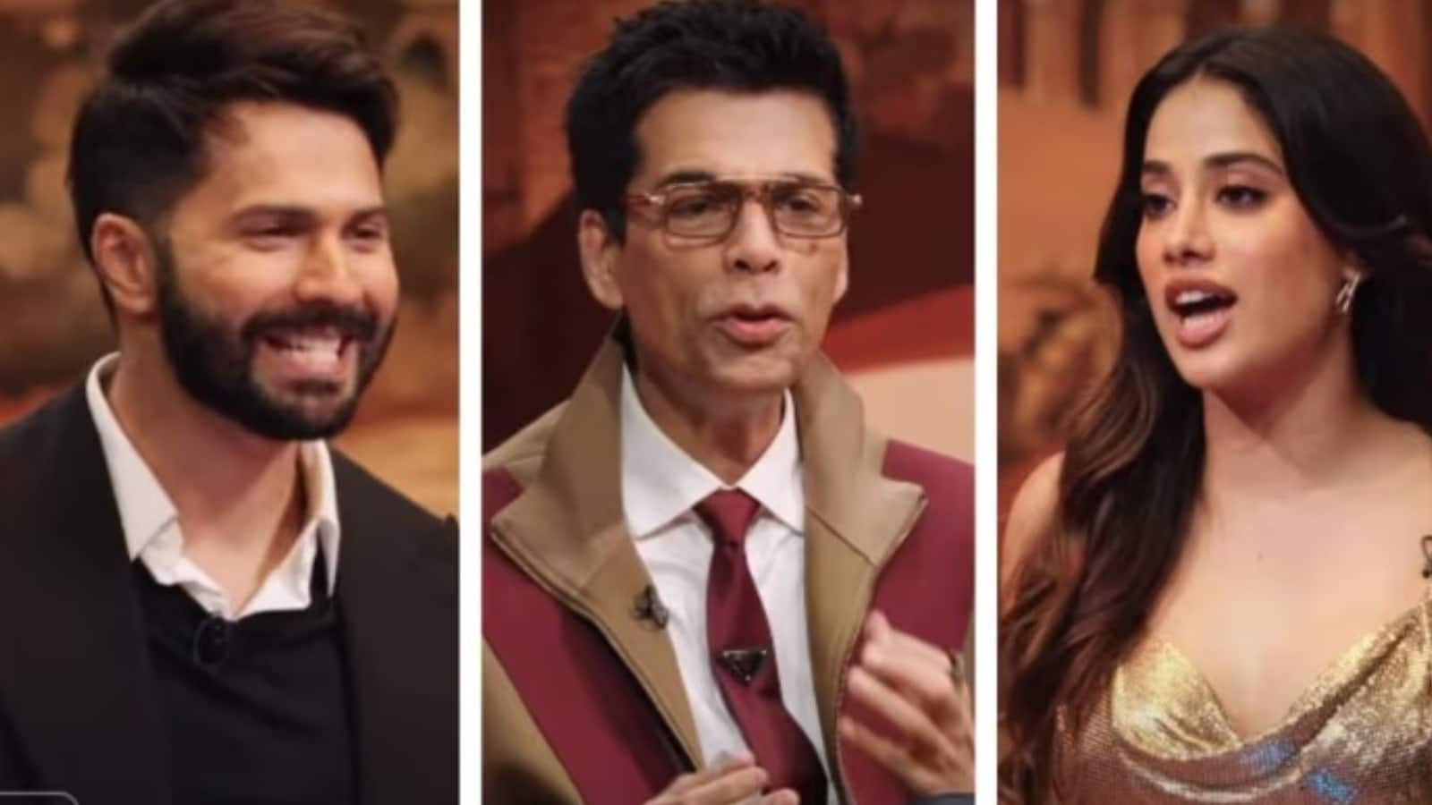 Koffee with Karan: वरुण धवन- जाह्नवी कपूर ने करण जौहर के खोले राज, अर्जुन कपूर के साथ हुआ मजेदार रैपिड-फायर राउंड Koffee with Karan: वरुण धवन- जाह्नवी कपूर ने करण जौहर के खोले राज, अर्जुन कपूर के साथ हुआ मजेदार रैपिड-फायर राउंड