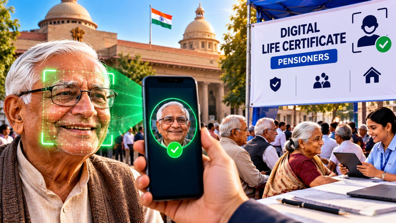 पेंशनर्स के लिए बड़ी खुशखबरी! अब सिर्फ स्मार्टफोन पर चेहरा दिखाकर बन जाएगा लाइफ सर्टिफिकेट, 1 नवंबर से सुविधा शुरू पेंशनर्स के लिए बड़ी खुशखबरी! अब सिर्फ स्मार्टफोन पर चेहरा दिखाकर बन जाएगा लाइफ सर्टिफिकेट, 1 नवंबर से सुविधा शुरू