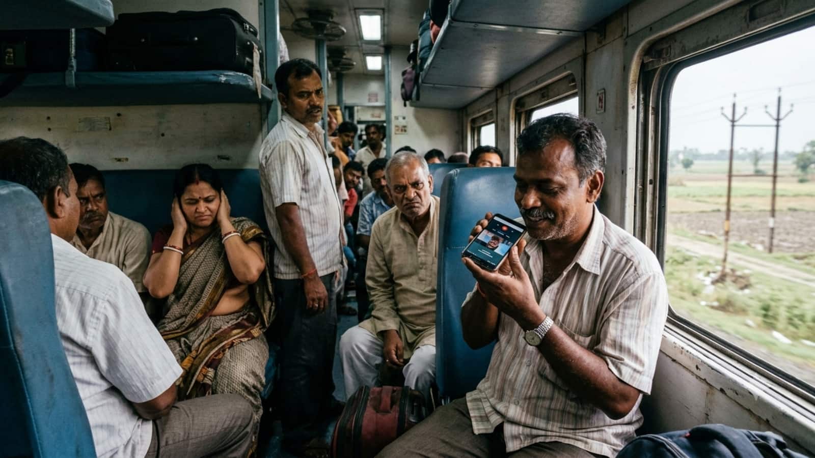 Indian Railways Rules: ट्रेन में स्पीकर पर फोन इस्तेमाल किया? जुर्माना या जेल हो सकती है Indian Railways Rules: ट्रेन में स्पीकर पर फोन इस्तेमाल किया? जुर्माना या जेल हो सकती है