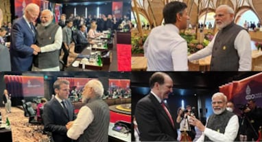 PM મોદીની વિશ્વના નેતાઓ સાથે અનૌપચારિક વાતચીત, વિશ્વબેંકના વડાને પણ મળ્યા પ્રધાનમંત્રી PM મોદીની વિશ્વના નેતાઓ સાથે અનૌપચારિક વાતચીત, વિશ્વબેંકના વડાને પણ મળ્યા પ્રધાનમંત્રી
