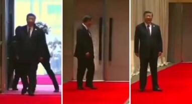 BRICS Summit 2023: સુરક્ષાએ શી જિનપિંગના બોડીગાર્ડને દબોચ્યો, મોં પર જ કરી દીધો દરવાજો બંધ, જુઓ આખો વીડિયો BRICS Summit 2023: સુરક્ષાએ શી જિનપિંગના બોડીગાર્ડને દબોચ્યો, મોં પર જ કરી દીધો દરવાજો બંધ, જુઓ આખો વીડિયો