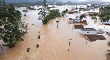 Brazil Flood: બ્રાઝિલમાં ચક્રવાતે મચાવી તબાહી, 21 લોકોના મોત, અનેક શહેરોમાં પૂર
