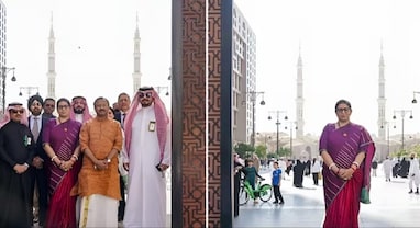 Smriti Irani Saudi ArabiaVisit: ‘માથું ઢાંક્યા વગર મસ્જિદની મુલાકાત'..સ્મૃતિ ઈરાનીની મદીના મુલાકાતથી પાકિસ્તાનને લાગ્યા મરચાં