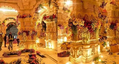 Ram Mandir: અંદરથી આવું દેખાય છે શ્રી રામલલાનું ભવ્ય મંદિર, આકર્ષક લાઇટિંગ અને ફુલોથી કરાયું છે શણગાર