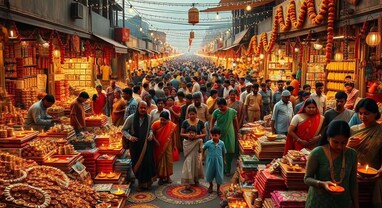 દિવાળી 2025: રેકોર્ડ 6.05 લાખ કરોડનું વેચાણ, સોના-ચાંદીમાં 60,500 કરોડનો વકરો દિવાળી 2025: રેકોર્ડ 6.05 લાખ કરોડનું વેચાણ, સોના-ચાંદીમાં 60,500 કરોડનો વકરો