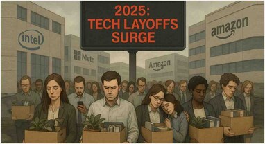 Tech Layoffs: 2025માં ટેક કંપનીઓમાં 1 લાખથી વધુ નોકરીઓ ગઈ, Amazonથી TCS સુધી છંટણીનું વાવાઝોડું