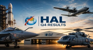 HAL Q4 Results: અપેક્ષા કરતા વધુ સારા પરિણામ છતાં 4% ઉછળીને કેમ તૂટ્યો શેર? જાણો કારણ HAL Q4 Results: અપેક્ષા કરતા વધુ સારા પરિણામ છતાં 4% ઉછળીને કેમ તૂટ્યો શેર? જાણો કારણ